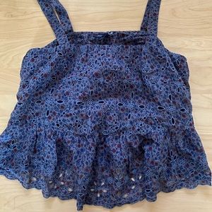 American Eagle Floral Tank Blouse